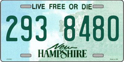 NH license plate 2938480