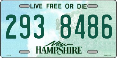 NH license plate 2938486