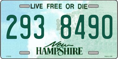 NH license plate 2938490