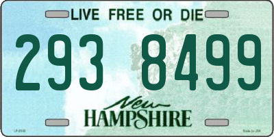 NH license plate 2938499