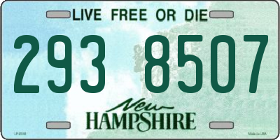 NH license plate 2938507