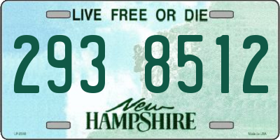NH license plate 2938512
