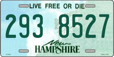 NH license plate 2938527
