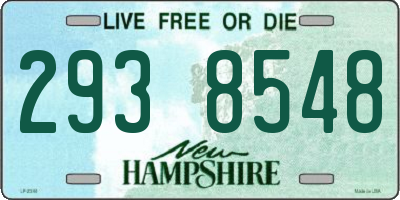 NH license plate 2938548