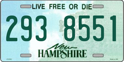 NH license plate 2938551