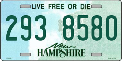 NH license plate 2938580