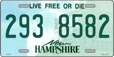 NH license plate 2938582