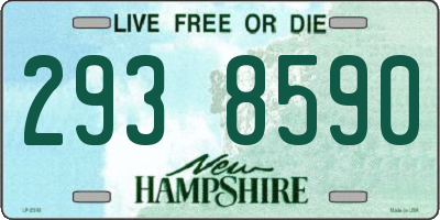NH license plate 2938590