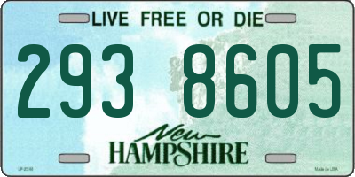 NH license plate 2938605