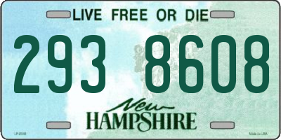 NH license plate 2938608
