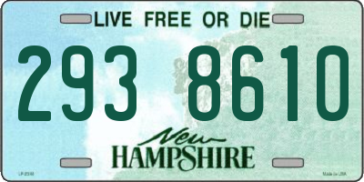 NH license plate 2938610