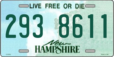 NH license plate 2938611