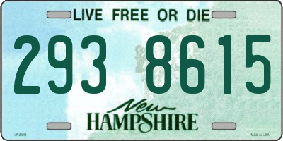 NH license plate 2938615
