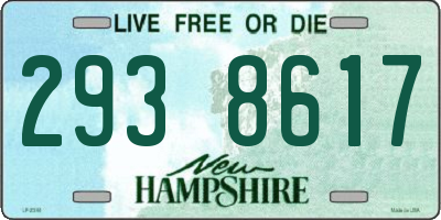 NH license plate 2938617