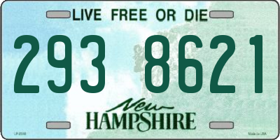 NH license plate 2938621