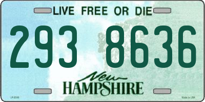 NH license plate 2938636