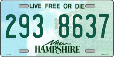 NH license plate 2938637