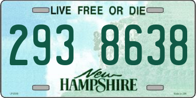 NH license plate 2938638