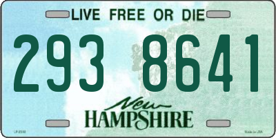 NH license plate 2938641