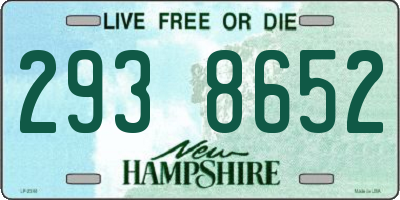 NH license plate 2938652