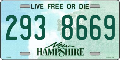 NH license plate 2938669