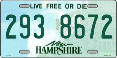 NH license plate 2938672
