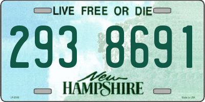 NH license plate 2938691