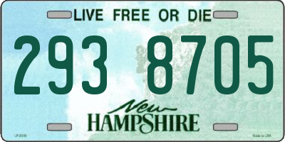 NH license plate 2938705