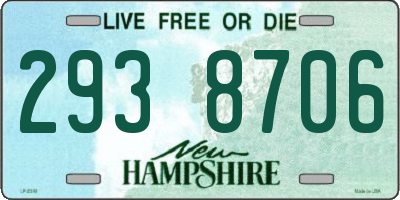 NH license plate 2938706