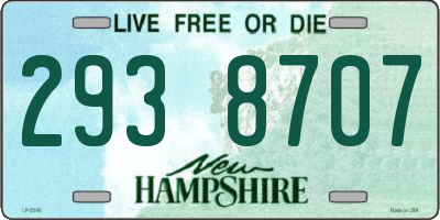 NH license plate 2938707