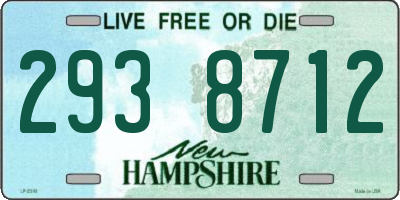 NH license plate 2938712