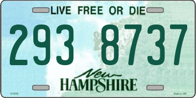 NH license plate 2938737