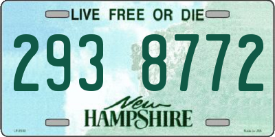 NH license plate 2938772