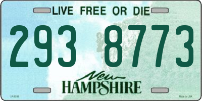 NH license plate 2938773