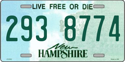 NH license plate 2938774