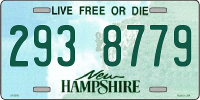 NH license plate 2938779