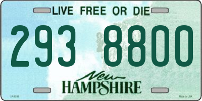 NH license plate 2938800