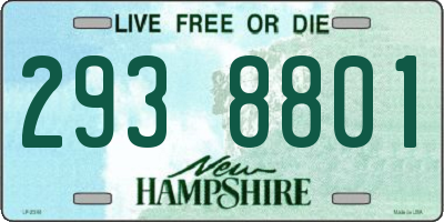 NH license plate 2938801