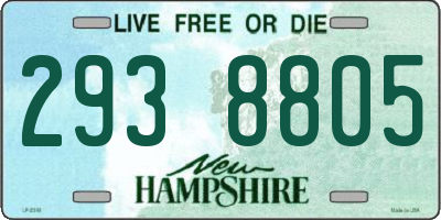 NH license plate 2938805