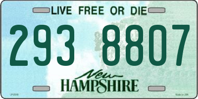 NH license plate 2938807