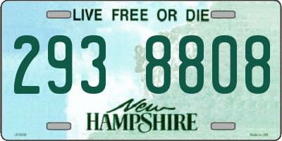 NH license plate 2938808
