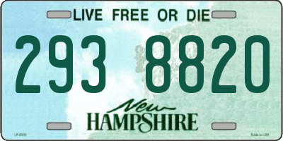 NH license plate 2938820