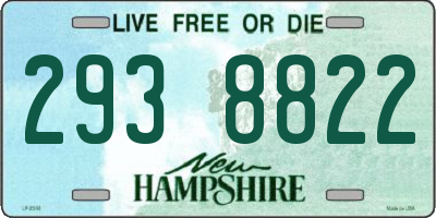 NH license plate 2938822