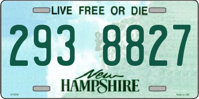 NH license plate 2938827