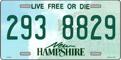 NH license plate 2938829