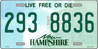 NH license plate 2938836