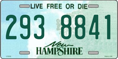 NH license plate 2938841