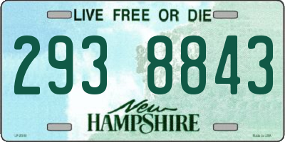 NH license plate 2938843