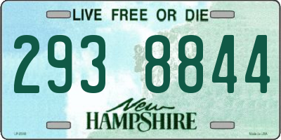 NH license plate 2938844