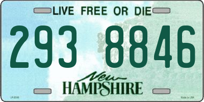 NH license plate 2938846